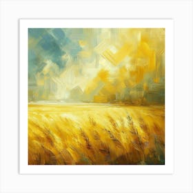 Yellow Wheat Field Art Print