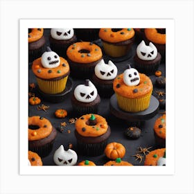 Halloween Cupcakes 2 Art Print