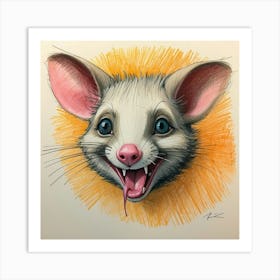 Possum Art Print