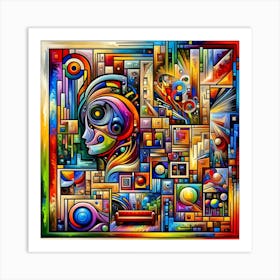 Artistic Mosaic Art Print