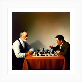 Chess Game Art Print