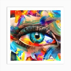 Colorful Eye Art Print