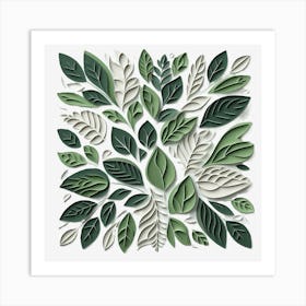 Green Leaves Art Print