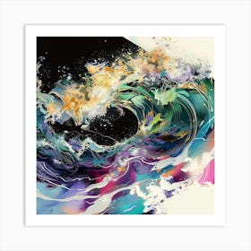 'Waves' 2 Art Print