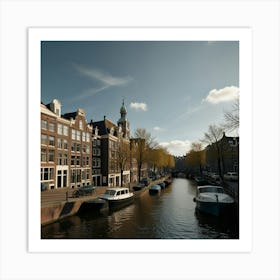 Amsterdam Canal Art Print