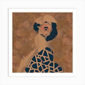 Woman In A Dress 1 Art Print