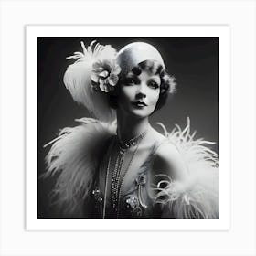 1920's Burlesque Dancer ~Reimagined 40 Art Print