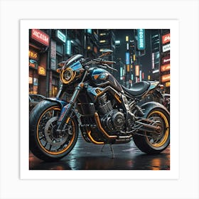 Yamaha Chopper Art Print