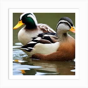 Beauty Of Ducks Art Print