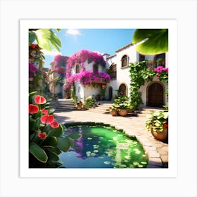 Mediterranean Garden Art Print