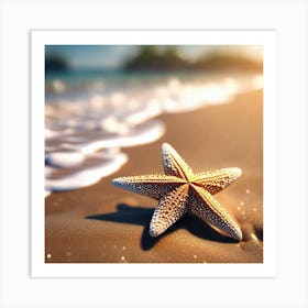 Starfish On The Beach 8 Art Print