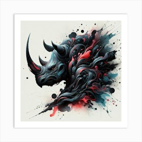 Rhino 3 Art Print