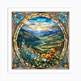 Mountain Scene Art Print