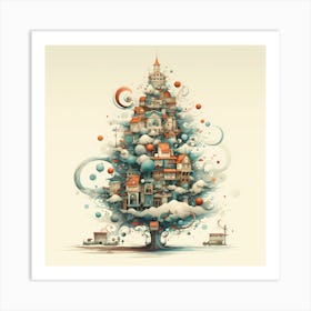 Timeless Tinsel Tranquility Art Print