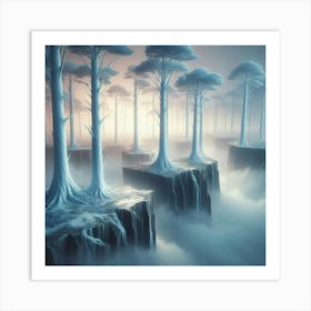 Forest In The Fog Art Print