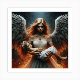 Angel Of Fire 10 Art Print