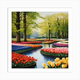 Tulip Garden 6 Art Print