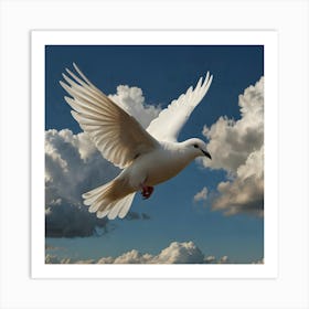 Dove In Flight Art Print