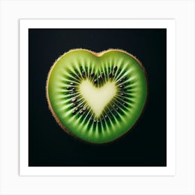 Heart Shaped Kiwi Art Print