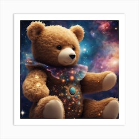Teddy Bear In Space 21 Art Print