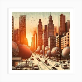 Cityscape 9 Art Print