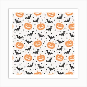 Halloween Pumpkins Art Print