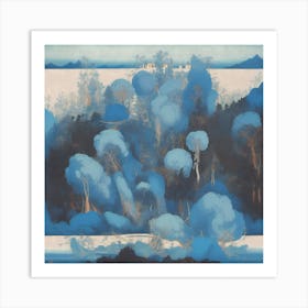 'Blue Forest' Art Print