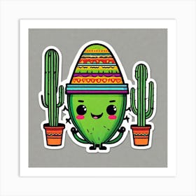 Mexican Cactus 1 Art Print