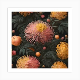 Mimosa flower 1 Art Print