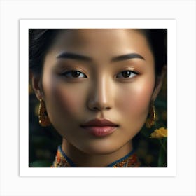 Chinese Beauty Art Print