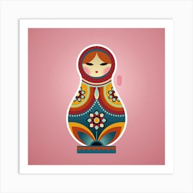 Russian Matryoshka Doll Art Print