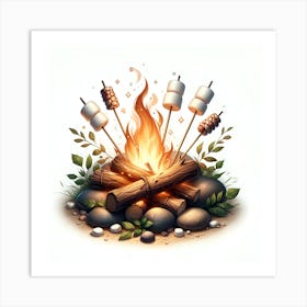 Campfire Art Print