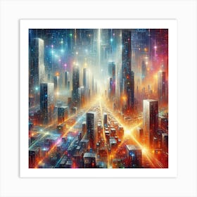 Futuristic City Art Print