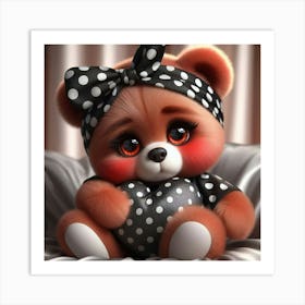 Cute Teddy Bear 4 Art Print