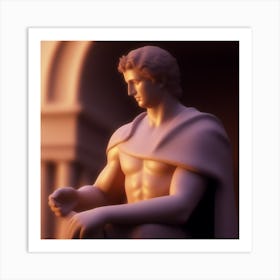 Statue Of Athena 7 Art Print