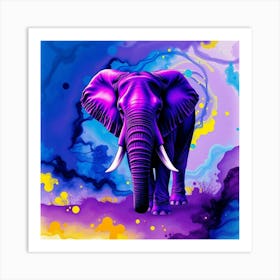 Purple Elephant 1 Poster