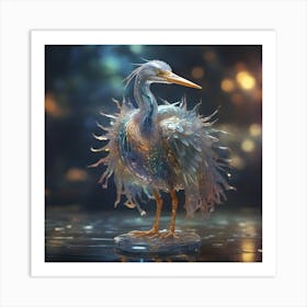 Heron of Glass 1 Art Print