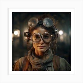 Steampunk Girl 31 Art Print