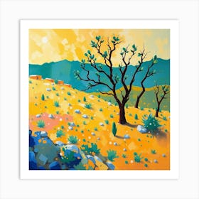 Desert Landscape 3 Art Print