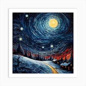 Nostalgic Nocturne of Noel Art Print