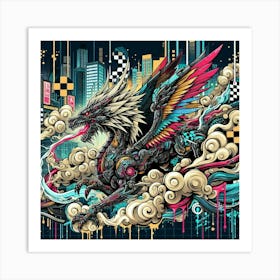 Dragon In The Sky 1 Art Print