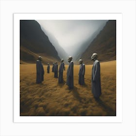 HEADLESS MEN TRIBE Art Print