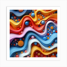 3d Abstract Art Art Print