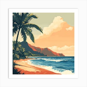 Hawaiian Beach 1 Art Print