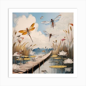 Dragonflies Art Print