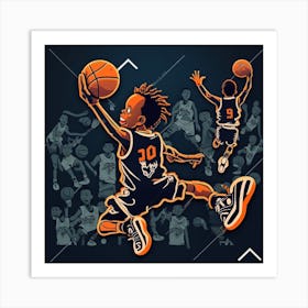 Basketball Player 1 Art Print