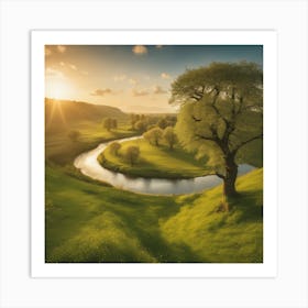 Landscape - Landscape Stock Videos & Royalty-Free Footage Art Print