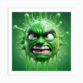 Green Virus Art Print