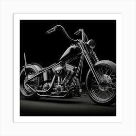 Harley-Davidson Chopper 2 Art Print