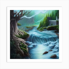 Flowing Waters Art Print